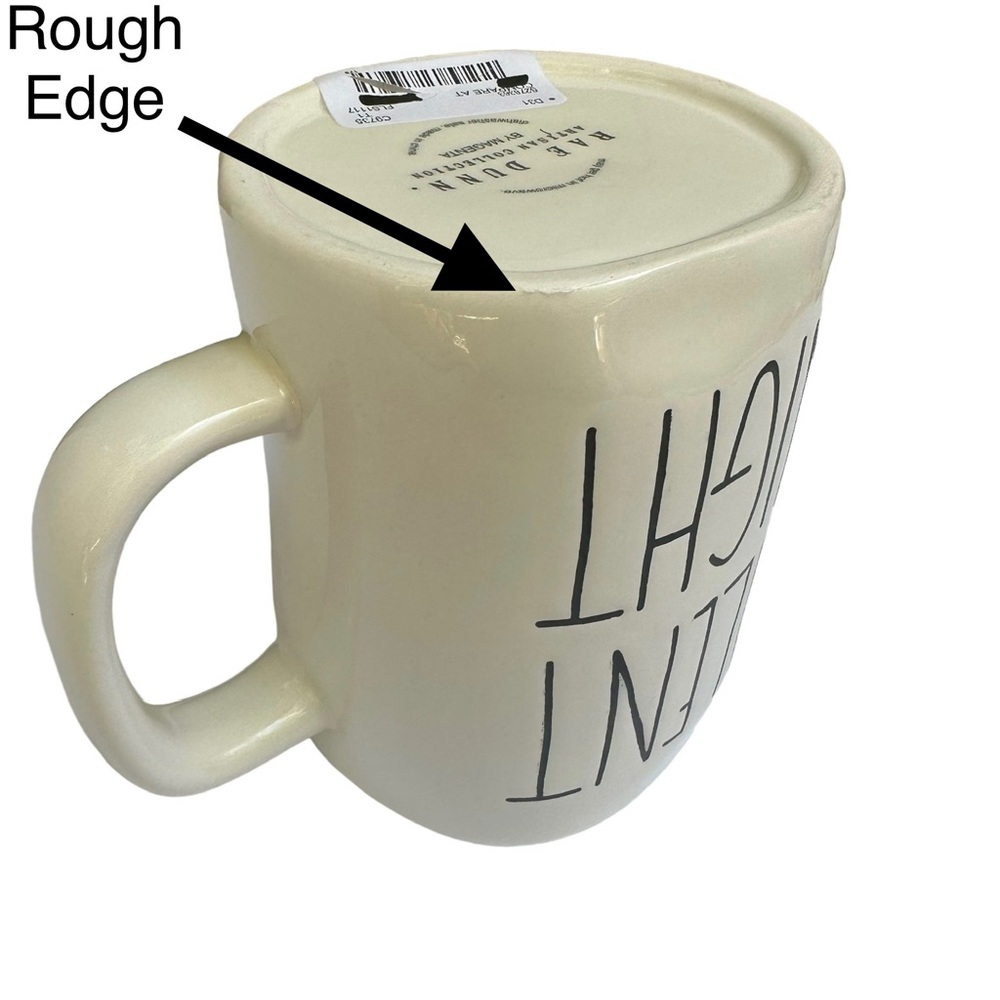 Rae Dunn SILENT NIGHT Mug Christmas White Black Large Letter Ceramic 2017 NWT OG - Picture 9 of 13